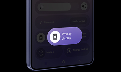Privacy Display – quick panel