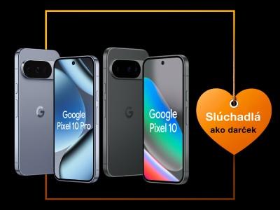 Ilustračný obrázok z katalógu zariadení Orange s vyobrazenými smartfónmi.