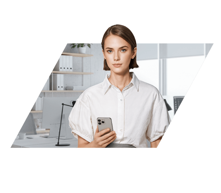 žena s mobilom