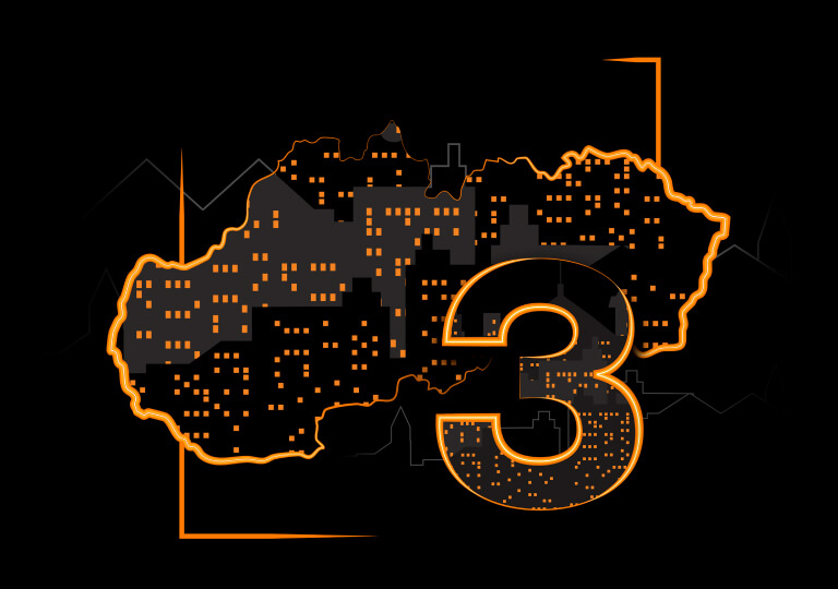 ilustračná mapa Slovenska