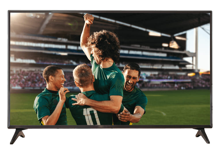 futbal na TV obrazovke