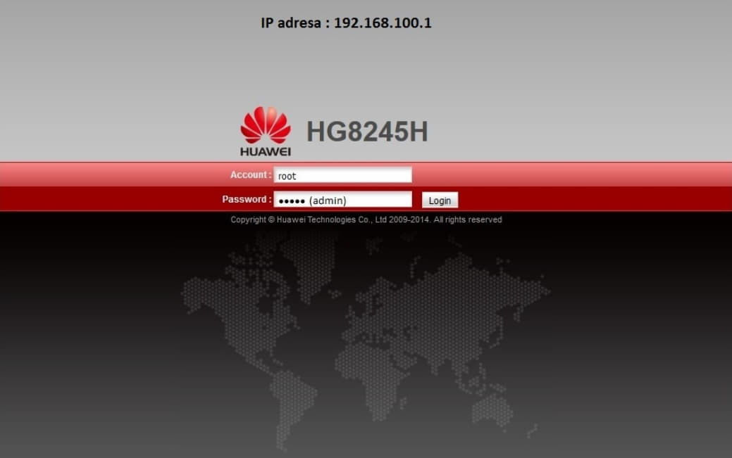 obrázok prihlásenia do routeru na webe