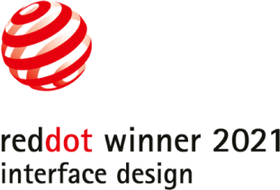ilustračný obrázok medzinárodného ocenenia Red Dot winner 2021 interface design