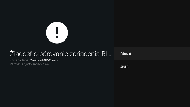 pripojenie zariadení cez Bluetooth