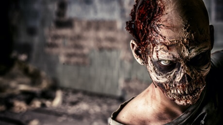 zombie postava z filmu The Walking Dead