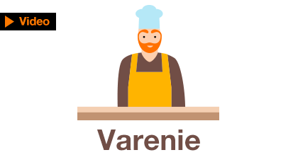 ilustračný obrázok muža v kuchárskej čapici