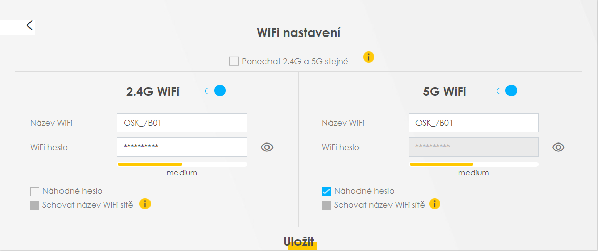 nastavenia Wi-Fi pre zariadenie Zyxel VMG3927