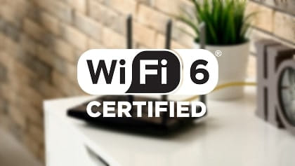 nápis WiFi 6 certified