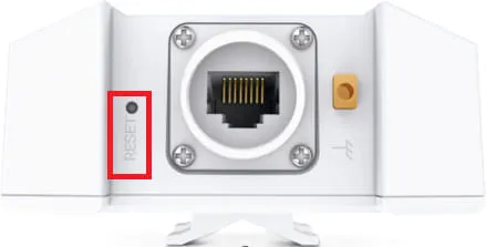 tlačidlo reset zariadenia TP-Link NE211 5G ODU