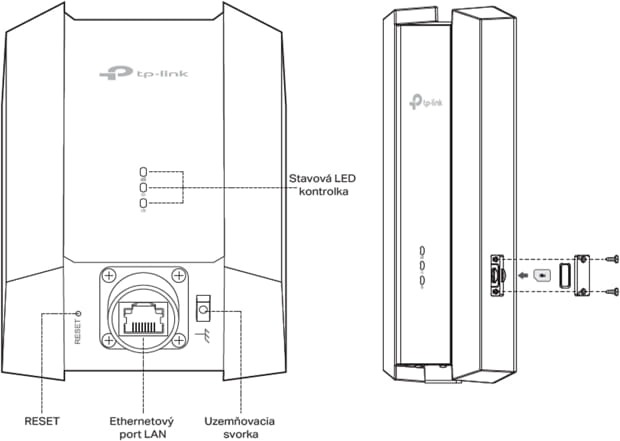 schéma zariadenia TP-Link NE211 5G ODU