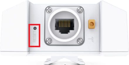 tlačidlo reset zariadenia TP-Link NE211 5G ODU