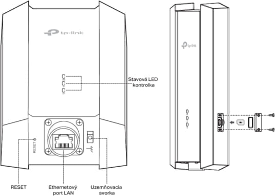 schéma zariadenia TP-Link NE211 5G ODU