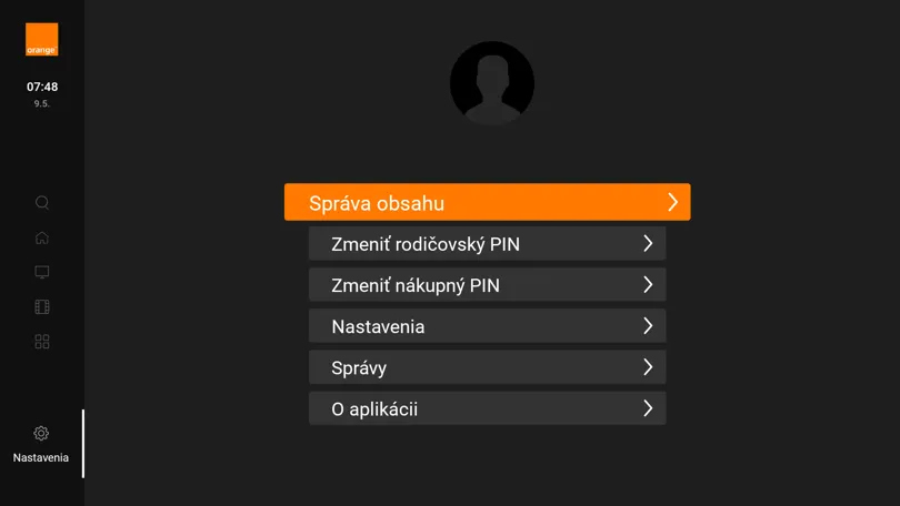 nastavenia TV Boxu