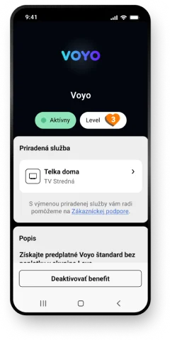 aplikácia Môj Orange s benefitom Voyo